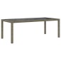 vidaXL 9-tlg. Garten-Essgruppe mit Kissen Poly Rattan Grau vidaXL 9-tlg. Garten-Essgruppe mit Kissen Poly Rattan Grau