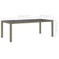 vidaXL 9-tlg. Garten-Essgruppe mit Kissen Poly Rattan Grau vidaXL 9-tlg. Garten-Essgruppe mit Kissen Poly Rattan Grau