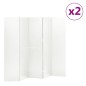 vidaXL 5-tlg. Raumteiler 2 Stk. Weiß 200x180 cm Stahl vidaXL 5-tlg. Raumteiler 2 Stk. Weiß 200x180 cm Stahl