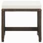 vidaXL 9-tlg. Garten-Essgruppe mit Kissen Poly Rattan Braun vidaXL 9-tlg. Garten-Essgruppe mit Kissen Poly Rattan Braun