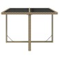 vidaXL 5-tlg. Garten-Essgruppe mit Kissen Poly Rattan Beige vidaXL 5-tlg. Garten-Essgruppe mit Kissen Poly Rattan Beige
