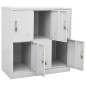 vidaXL Schließfachschränke 5 Stk. Hellgrau 90x45x92,5 cm Stahl vidaXL Schließfachschränke 5 Stk. Hellgrau 90x45x92,5 cm Stahl