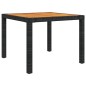vidaXL 3-tlg. Garten-Essgruppe mit Auflagen Poly Rattan Schwarz vidaXL 3-tlg. Garten-Essgruppe mit Auflagen Poly Rattan Schwarz