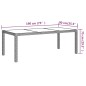 vidaXL 7-tlg. Garten-Essgruppe mit Kissen Poly Rattan Grau vidaXL 7-tlg. Garten-Essgruppe mit Kissen Poly Rattan Grau