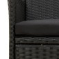 vidaXL 9-tlg. Garten-Essgruppe mit Kissen Poly Rattan Schwarz vidaXL 9-tlg. Garten-Essgruppe mit Kissen Poly Rattan Schwarz