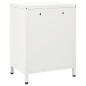 vidaXL Nachttische 2 Stk. Weiß 40x30x54,5 cm Stahl und Glas vidaXL Nachttische 2 Stk. Weiß 40x30x54,5 cm Stahl und Glas