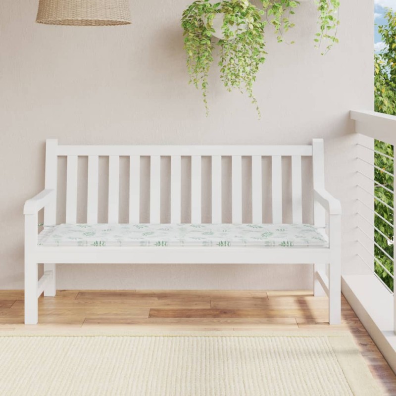 vidaXL Gartenbank-Auflage Blattmuster 150x50x3 cm Oxford-Gewebe vidaXL Gartenbank-Auflage Blattmuster 150x50x3 cm Oxford-Gewebe