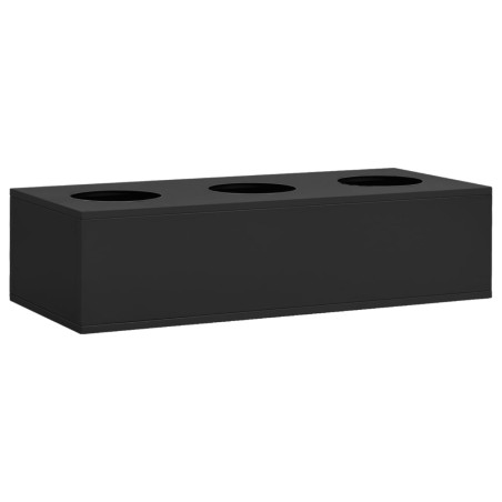 vidaXL Büroschrank mit Pflanzkasten Anthrazit 90x40x125 cm Stahl 