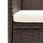 vidaXL 7-tlg. Garten-Essgruppe mit Kissen Poly Rattan Braun vidaXL 7-tlg. Garten-Essgruppe mit Kissen Poly Rattan Braun