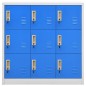 vidaXL Schließfachschränke 5 Stk. Hellgrau und Blau 90x45x92,5cm Stahl vidaXL Schließfachschränke 5 Stk. Hellgrau und Blau 90x45x92,5cm Stahl