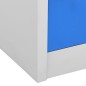 vidaXL Schließfachschränke 5 Stk. Hellgrau und Blau 90x45x92,5cm Stahl vidaXL Schließfachschränke 5 Stk. Hellgrau und Blau 90x45x92,5cm Stahl