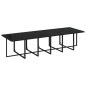 vidaXL 13-tlg. Garten-Essgruppe mit Kissen Poly Rattan Schwarz vidaXL 13-tlg. Garten-Essgruppe mit Kissen Poly Rattan Schwarz