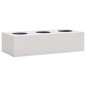 vidaXL Schrank mit Schiebetür & Pflanzkasten Grau 90x40x113 cm Stahl vidaXL Schrank mit Schiebetür & Pflanzkasten Grau 90x40x113 cm Stahl