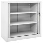 vidaXL Schrank mit Schiebetür & Pflanzkasten Grau 90x40x113 cm Stahl vidaXL Schrank mit Schiebetür & Pflanzkasten Grau 90x40x113 cm Stahl