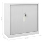 vidaXL Schrank mit Schiebetür & Pflanzkasten Grau 90x40x113 cm Stahl vidaXL Schrank mit Schiebetür & Pflanzkasten Grau 90x40x113 cm Stahl