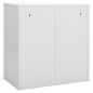 vidaXL Schließfachschränke 2 Stk. Hellgrau 90x45x92,5 cm Stahl vidaXL Schließfachschränke 2 Stk. Hellgrau 90x45x92,5 cm Stahl