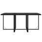 vidaXL 7-tlg. Garten-Essgruppe mit Kissen Poly Rattan Schwarz vidaXL 7-tlg. Garten-Essgruppe mit Kissen Poly Rattan Schwarz