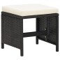 vidaXL 21-tlg. Garten-Essgruppe mit Kissen Schwarz Poly Rattan vidaXL 21-tlg. Garten-Essgruppe mit Kissen Schwarz Poly Rattan