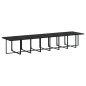 vidaXL 21-tlg. Garten-Essgruppe mit Kissen Schwarz Poly Rattan vidaXL 21-tlg. Garten-Essgruppe mit Kissen Schwarz Poly Rattan