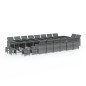 vidaXL 21-tlg. Garten-Essgruppe mit Kissen Poly Rattan Grau vidaXL 21-tlg. Garten-Essgruppe mit Kissen Poly Rattan Grau