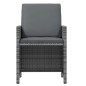 vidaXL 21-tlg. Garten-Essgruppe mit Kissen Poly Rattan Grau vidaXL 21-tlg. Garten-Essgruppe mit Kissen Poly Rattan Grau