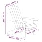 vidaXL Adirondack-Gartenstühle 2 Stk. HDPE Weiß vidaXL Adirondack-Gartenstühle 2 Stk. HDPE Weiß