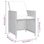 vidaXL 9-tlg. Garten-Essgruppe mit Auflagen Poly Rattan Schwarz vidaXL 9-tlg. Garten-Essgruppe mit Auflagen Poly Rattan Schwarz