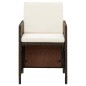 vidaXL 9-tlg. Garten-Essgruppe mit Kissen Poly Rattan Braun vidaXL 9-tlg. Garten-Essgruppe mit Kissen Poly Rattan Braun