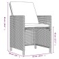 vidaXL 9-tlg. Garten-Essgruppe mit Kissen Poly Rattan Braun vidaXL 9-tlg. Garten-Essgruppe mit Kissen Poly Rattan Braun