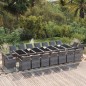 vidaXL 19-tlg. Garten-Essgruppe mit Kissen Poly Rattan Grau vidaXL 19-tlg. Garten-Essgruppe mit Kissen Poly Rattan Grau