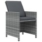 vidaXL 19-tlg. Garten-Essgruppe mit Kissen Poly Rattan Grau vidaXL 19-tlg. Garten-Essgruppe mit Kissen Poly Rattan Grau