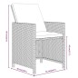 vidaXL 19-tlg. Garten-Essgruppe mit Kissen Poly Rattan Schwarz vidaXL 19-tlg. Garten-Essgruppe mit Kissen Poly Rattan Schwarz