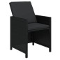 vidaXL 19-tlg. Garten-Essgruppe mit Kissen Poly Rattan Schwarz vidaXL 19-tlg. Garten-Essgruppe mit Kissen Poly Rattan Schwarz