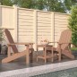 vidaXL Adirondack-Gartenstühle mit Tisch HDPE Braun vidaXL Adirondack-Gartenstühle mit Tisch HDPE Braun