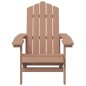 vidaXL Adirondack-Gartenstühle mit Tisch HDPE Braun vidaXL Adirondack-Gartenstühle mit Tisch HDPE Braun
