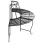 vidaXL Baumbänke Halbrund 2 Stk. Ø159 cm Schwarz Stahl vidaXL Baumbänke Halbrund 2 Stk. Ø159 cm Schwarz Stahl
