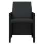 vidaXL 21-tlg. Garten-Essgruppe mit Kissen Poly Rattan Schwarz vidaXL 21-tlg. Garten-Essgruppe mit Kissen Poly Rattan Schwarz