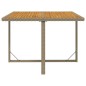 vidaXL 9-tlg. Garten-Essgruppe mit Kissen Poly Rattan Beige vidaXL 9-tlg. Garten-Essgruppe mit Kissen Poly Rattan Beige