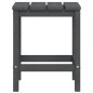 vidaXL Adirondack-Gartenstühle mit Hocker & Tisch HDPE Anthrazit vidaXL Adirondack-Gartenstühle mit Hocker & Tisch HDPE Anthrazit