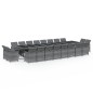 vidaXL 21-tlg. Garten-Essgruppe mit Kissen Poly Rattan Grau vidaXL 21-tlg. Garten-Essgruppe mit Kissen Poly Rattan Grau