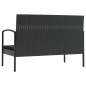 vidaXL 8-tlg. Garten-Lounge-Set mit Auflagen Poly Rattan Schwarz vidaXL 8-tlg. Garten-Lounge-Set mit Auflagen Poly Rattan Schwarz