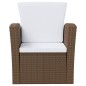 vidaXL 16-tlg. Garten-Lounge-Set mit Kissen Poly-Rattan Braun vidaXL 16-tlg. Garten-Lounge-Set mit Kissen Poly-Rattan Braun