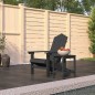 vidaXL Adirondack-Gartenstuhl mit Tisch HDPE Anthrazit vidaXL Adirondack-Gartenstuhl mit Tisch HDPE Anthrazit