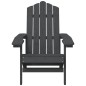 vidaXL Adirondack-Gartenstuhl mit Tisch HDPE Anthrazit vidaXL Adirondack-Gartenstuhl mit Tisch HDPE Anthrazit