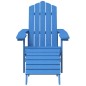 vidaXL Adirondack-Gartenstühle 2 Stk. mit Hockern HDPE Aquamarin vidaXL Adirondack-Gartenstühle 2 Stk. mit Hockern HDPE Aquamarin