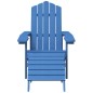 vidaXL Adirondack-Gartenstühle mit Hocker & Tisch HDPE Aquamarin vidaXL Adirondack-Gartenstühle mit Hocker & Tisch HDPE Aquamarin
