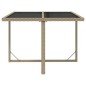 vidaXL 9-tlg. Garten-Essgruppe mit Kissen Poly Rattan Beige vidaXL 9-tlg. Garten-Essgruppe mit Kissen Poly Rattan Beige