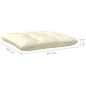 vidaXL 4-tlg. Garten-Lounge-Set mit Creme Kissen Kiefernholz vidaXL 4-tlg. Garten-Lounge-Set mit Creme Kissen Kiefernholz