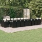 vidaXL 21-tlg. Garten-Essgruppe mit Kissen Schwarz Poly Rattan vidaXL 21-tlg. Garten-Essgruppe mit Kissen Schwarz Poly Rattan