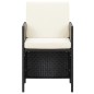 vidaXL 21-tlg. Garten-Essgruppe mit Kissen Schwarz Poly Rattan vidaXL 21-tlg. Garten-Essgruppe mit Kissen Schwarz Poly Rattan